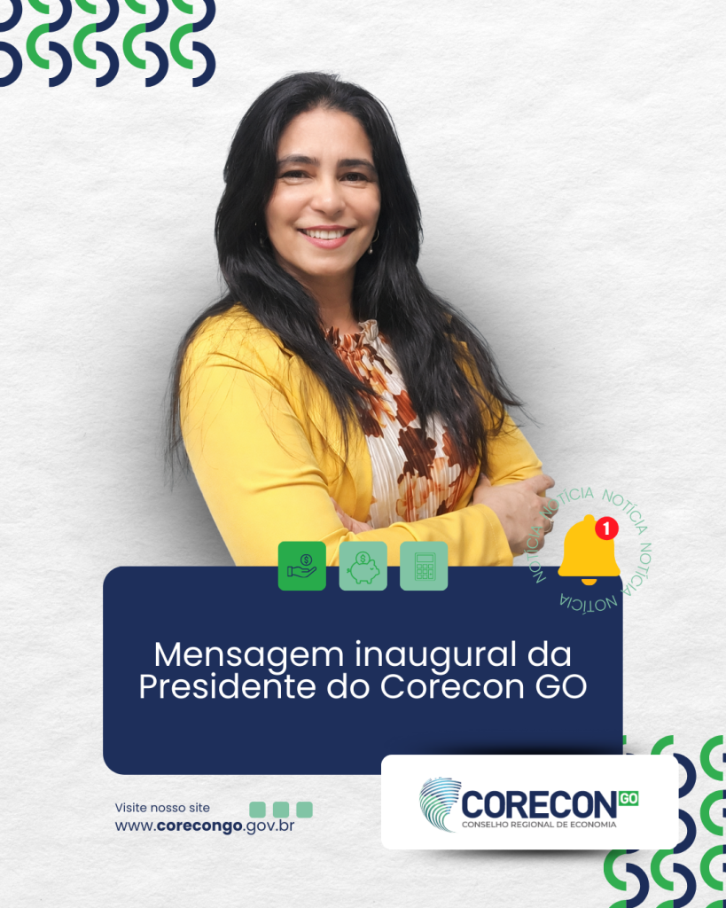 MENSAGEM DA PRESIDENTE DO CORECON GO